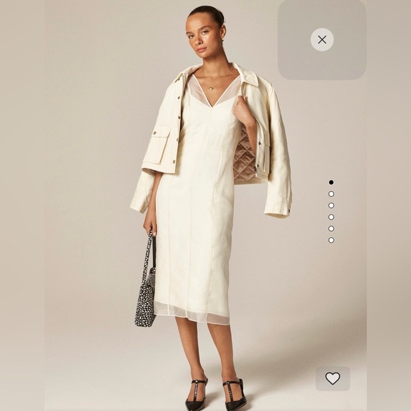 J. Crew Dresses & Skirts - J. Crew Cream Midi Dress Size 12